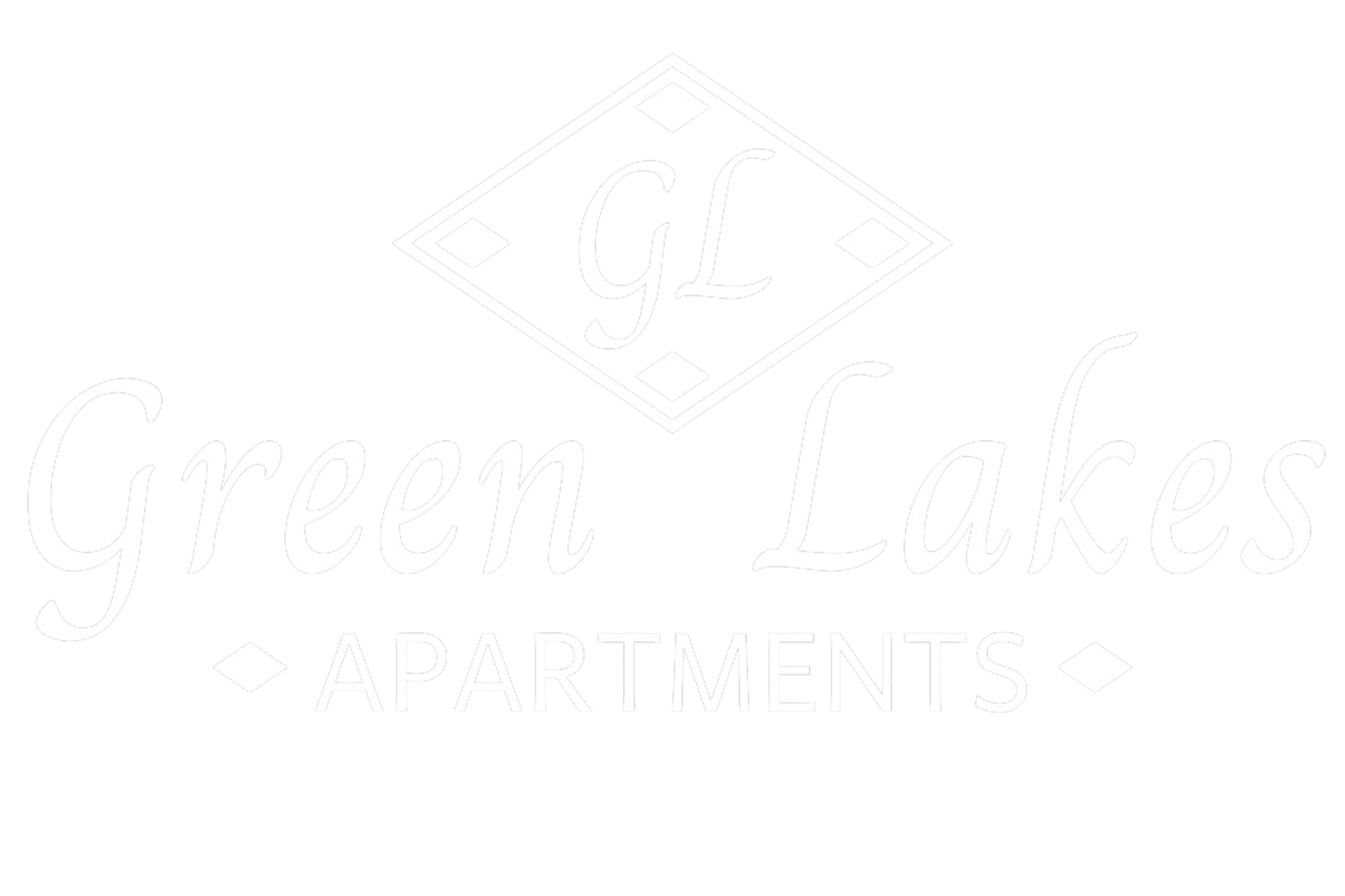 Green Lakes White Logo
